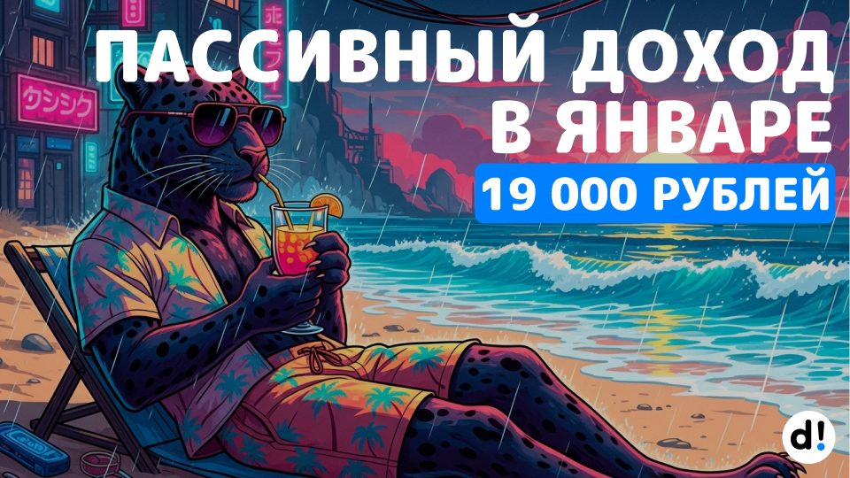 🚀 Мой пассивный доход за январь 2026. Получил дивидендами и купонами 19 025 ₽