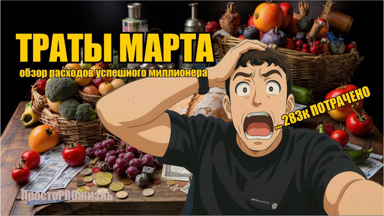 Мартовские расходы успешного миллионера: 283К и эпик-фейл с кредиткой