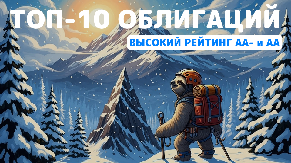 ⛰️ ТОП-10 облигаций с высоким рейтингом и постоянными купонами с доходностью от 15% до 18% годовых