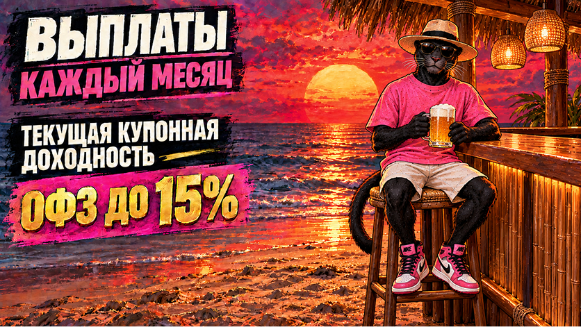 💵 Длинные ОФЗ подросли в доходностях. Собираем «вторую зарплату» от Минфина с выплатами каждый месяц