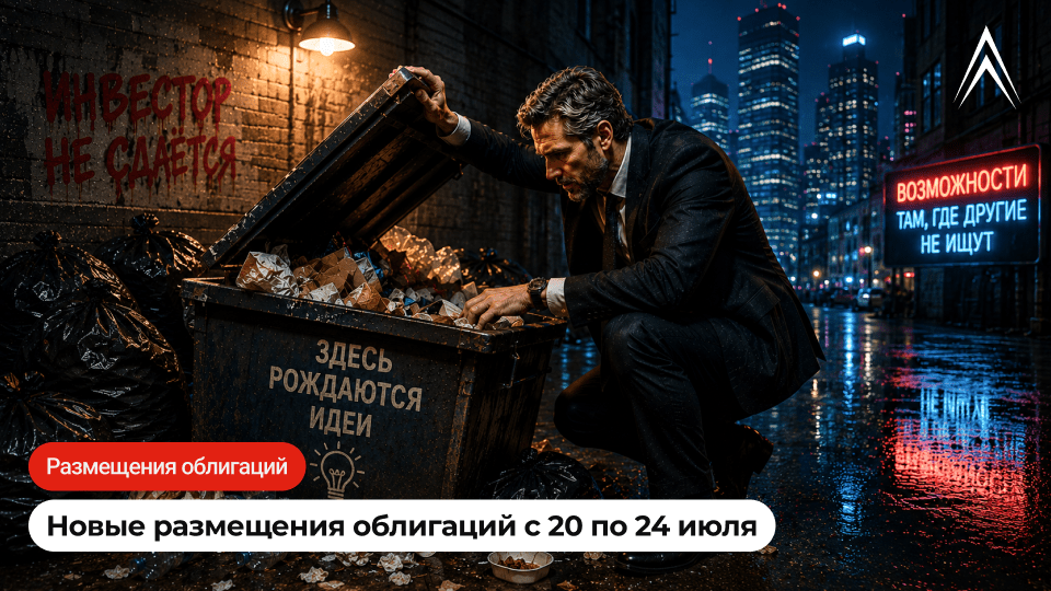 Новые размещения облигаций с 20 по 24 июля. Есть что-нибудь интересное под пассивный доход?
