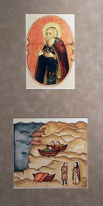 XVI. Чудо прп. Иринарха – явление на море весновальщикам и предсказание им добычи