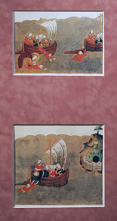 XIV. Чудо прпп. Зосимы и Савватия – спасение выпавшего за борт