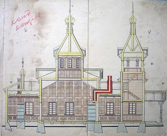 Проект Никольской церкви на Кондострове