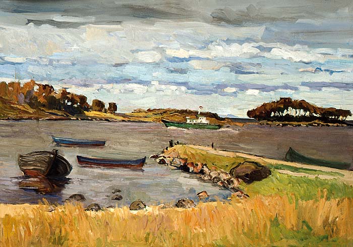 Катер «Створ» заходит в бухту