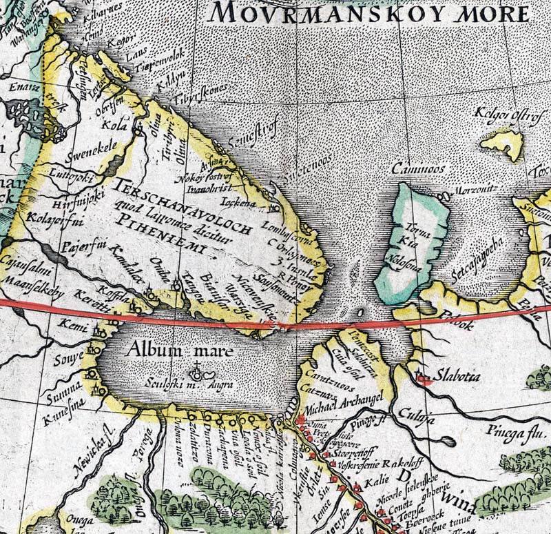 Карта Руссии по оригиналу, который составить озаботился Федор, сын царя Бориса... Гессель Геритц. 1614