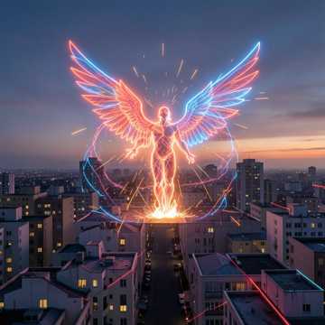 В огне