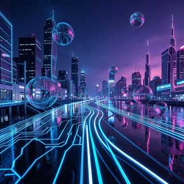 Neon Circuit Drift