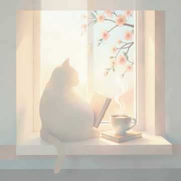 Окно и кот