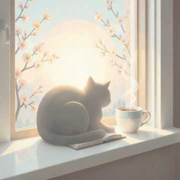 Окно и кот