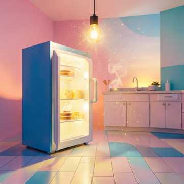 I see the fridge
