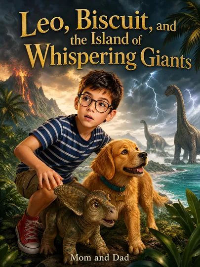 Leo, Biscuit, and the Island of Whispering Giants
