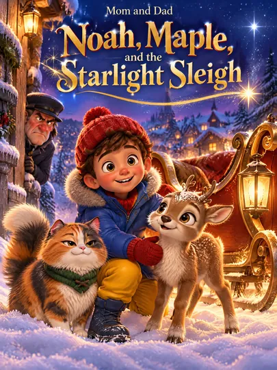 Noah, Maple, and the Starlight Sleigh