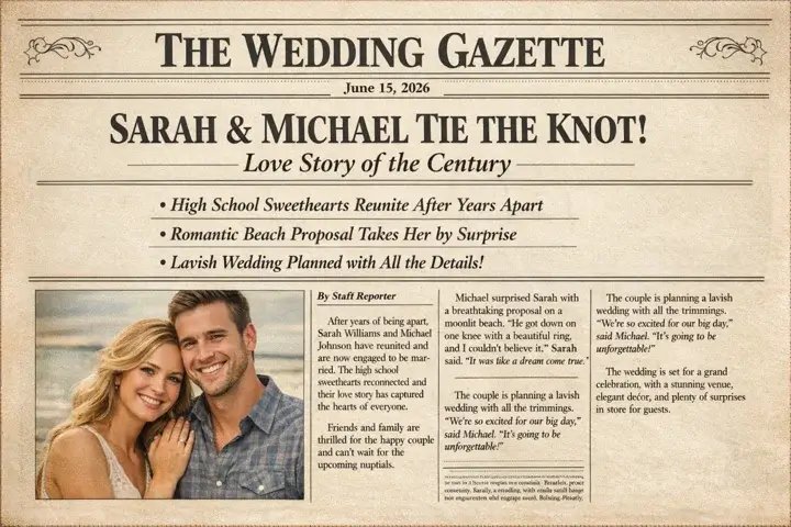 Geburtstagszeitung erstellen