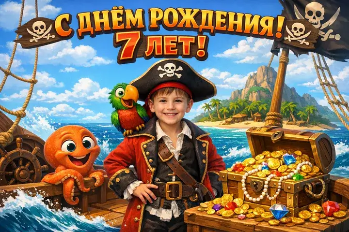 Плакат на день рождения ребёнку