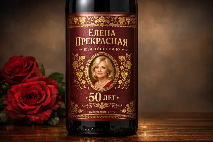 Этикетка на бутылку