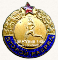 Знак «Второй разряд. Бег. Женщины»