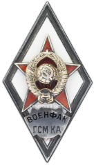 Знак «За окончание военного факультета горюче-смазочных материалов Красной Армии при Московском нефтяном институте им. И. М. Губкина (ВОЕНФАК ГСМ КА)»
