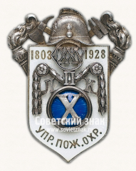 АВЕРС: Знак «125 лет ЛПК (Ленинградская пожарная команда). 10 лет управление пожарной охране» № 4731б