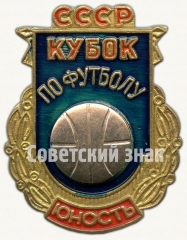 АВЕРС: Знак «СССР. Юность. Кубок по футболу» № 8733а