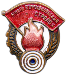 АВЕРС: Знак «Юный Ворошиловский стрелок» № 1801г