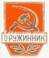 АВЕРС: Знак «Дружинник. Тип 4» № 9372б