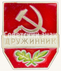 Знак «Дружинник. Тип 2»