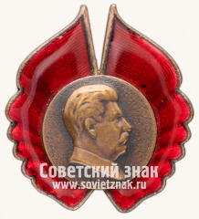 Знак с изображением И.В. Сталина