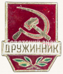 АВЕРС: Знак «Дружинник. Тип 4» № 9372г