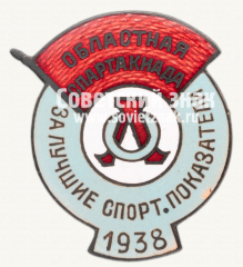 Знак «Спартакиада Ленинградской области за лучшие спортивные показатели. 1938»