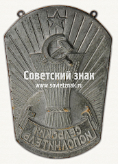РЕВЕРС: Должностной знак сельского исполнителя. Тип 2 № 16897а