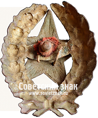 РЕВЕРС: Знак военнослужащего кавелерийских войск РККА № 17148а