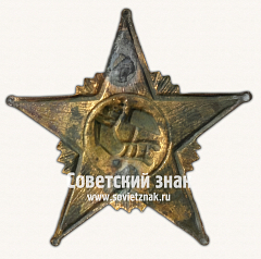 РЕВЕРС: Знак командира Рабоче-крестьянской Красной Армии. «Комиссарская звезда» № 17152а