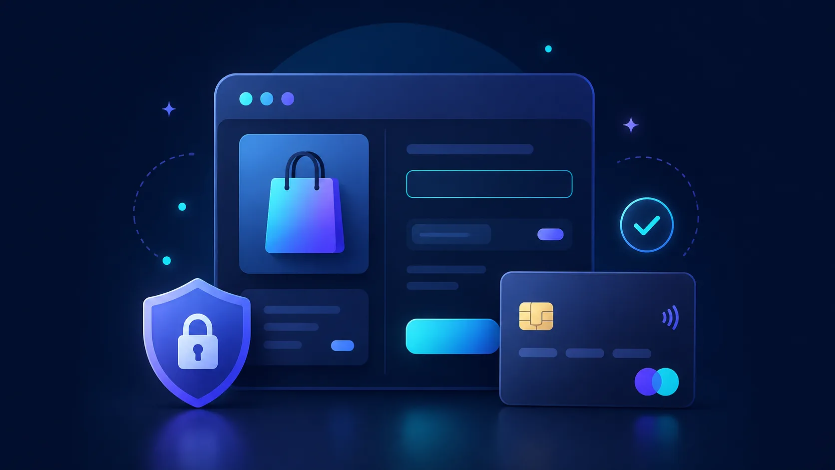 Оплата картой на экране интернет-магазина