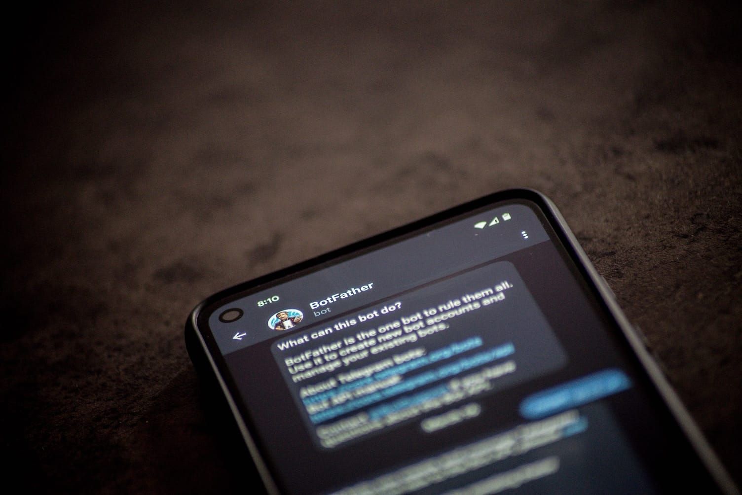 Как запустить бота с меню команд в Telegram
