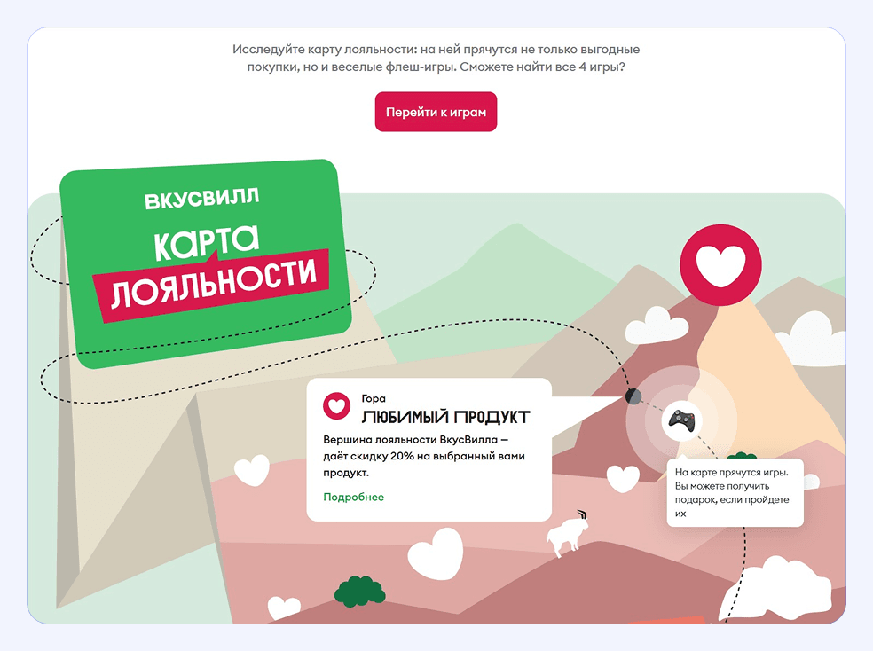 По клику на кнопку или джойстик открывается мини-приложение с игрой