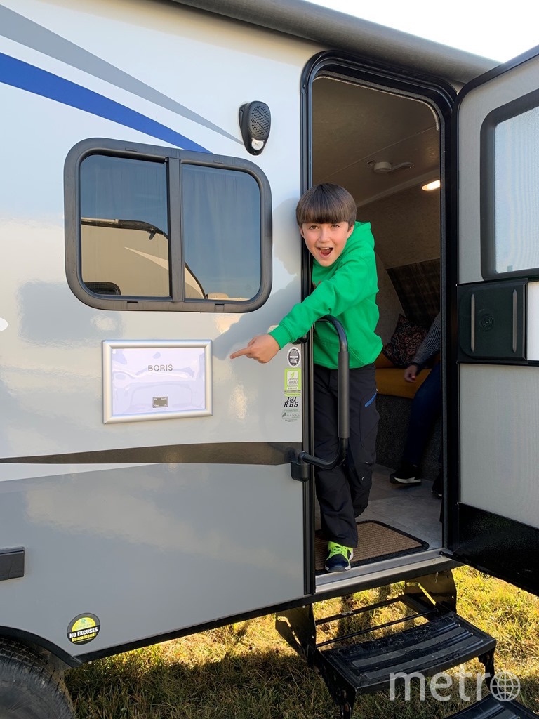 Темирлан и его трейлер. Фото предоставила Оксана Блаева, "Metro"