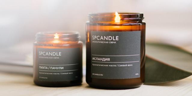 Соевая свеча SP Candle “Исландия” (800 руб.).