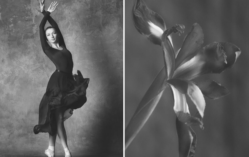 Балерина и цветы. Фото Юлия Артемьева