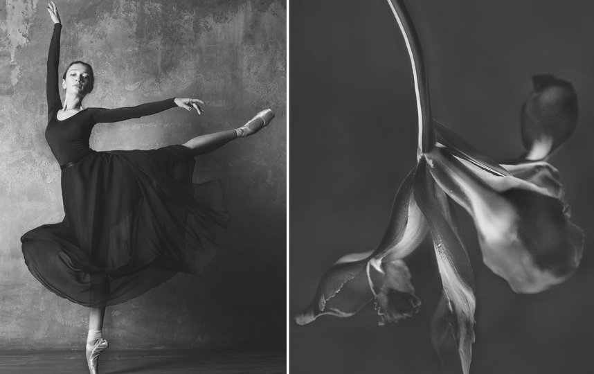 Балерина и цветы. Фото Юлия Артемьева