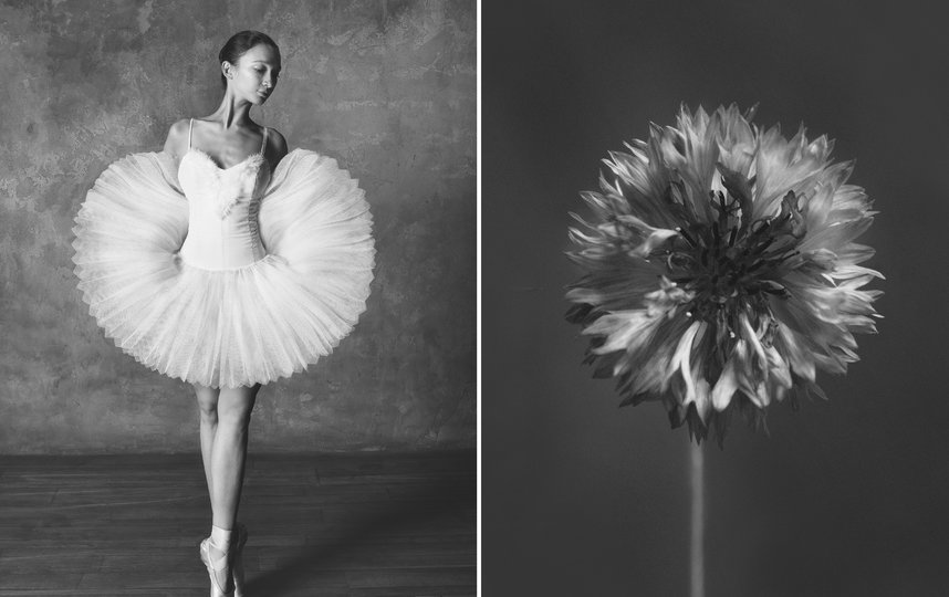 Балерина и цветы. Фото Юлия Артемьева