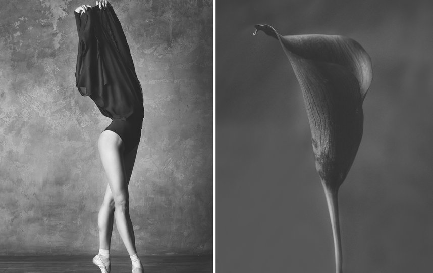 Балерина и цветы. Фото Юлия Артемьева