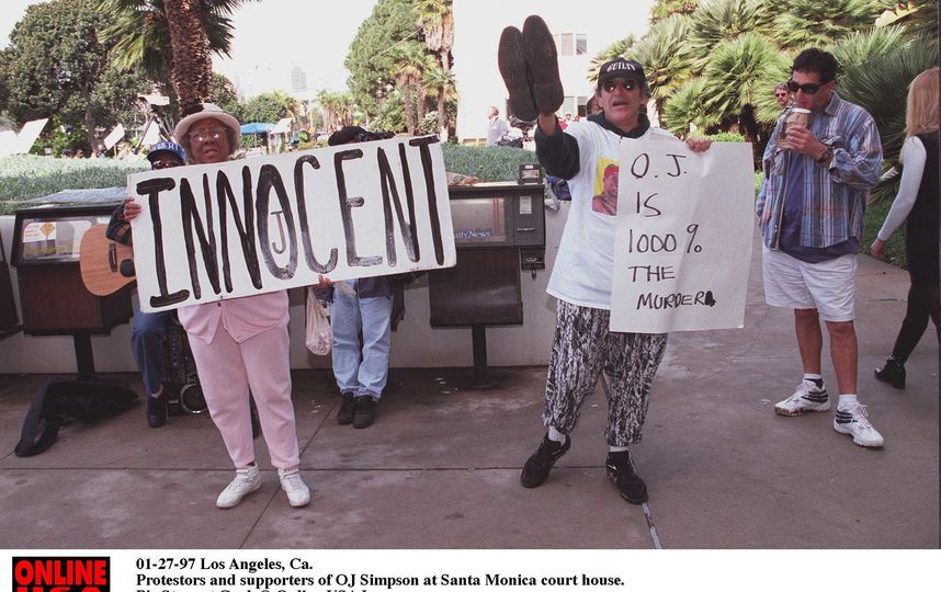 О Джей Симпсон, его фанаты и хейтеры. Фото Getty