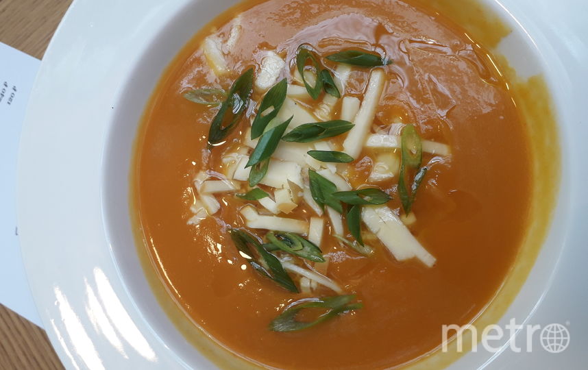 Тыквенный суп в "Хачапури". Фото Мария Позина, "Metro"