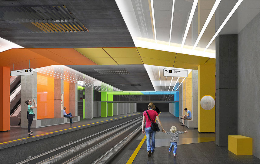 Оформление станции "Нижегородская" напомнит конструктор LEGO. Фото stroi.mos