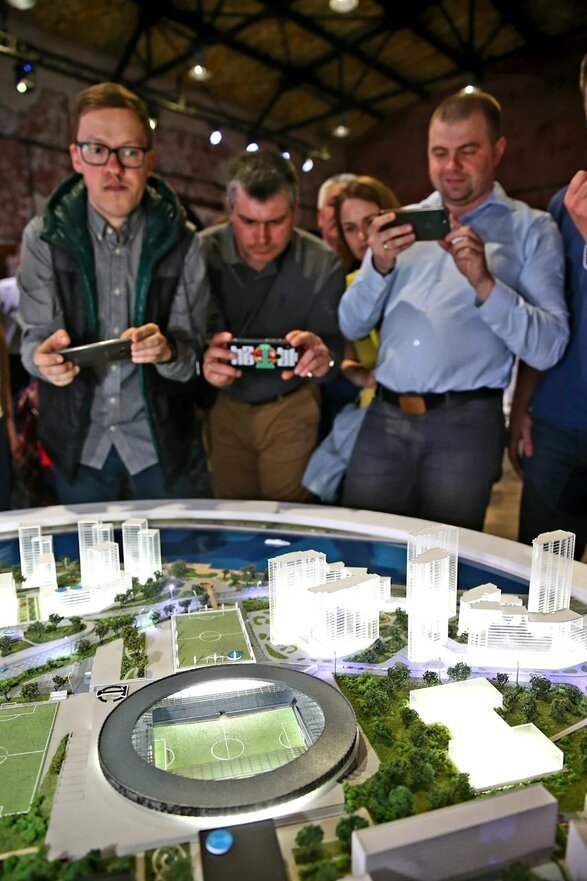 В столице прошла презентация концепции реконструкции спорткомплекса "Торпедо". Фото Василий Кузьмичёнок