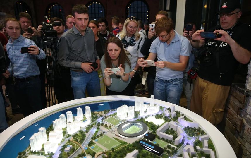 В столице прошла презентация концепции реконструкции спорткомплекса "Торпедо". Фото Василий Кузьмичёнок