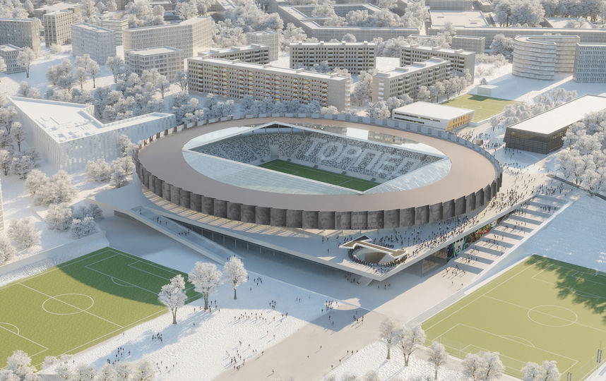 В столице прошла презентация концепции реконструкции спорткомплекса "Торпедо". Фото Пресс-служба ГК "Инград"