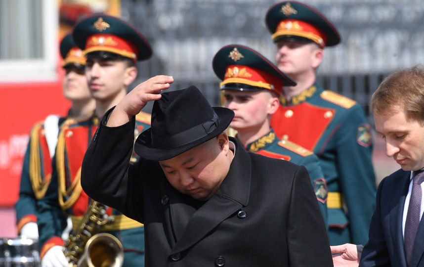 Ким Чен Ын во Владивостоке. Фото AFP