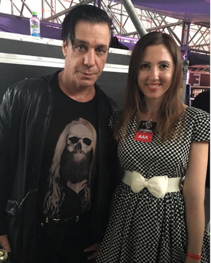 Алёна и звезда Rammstein Тилль Линдеманн. Фото Скриншот Instagram/alena_makeeva